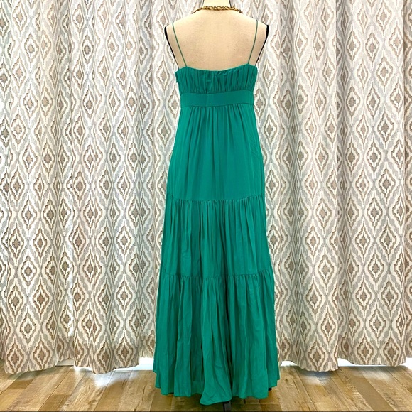 LAUREN BY RALPH LAUREN Tiered Teal Maxi Dress NWOT - Picture 5 of 6